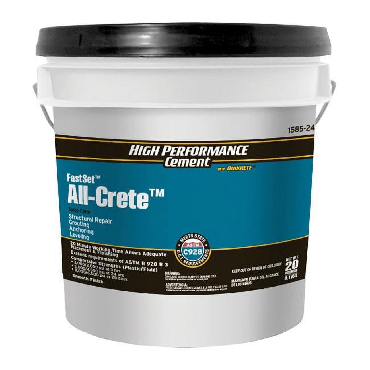 Quikrete FastSet AllCrete Anchoring Cement 20 lb