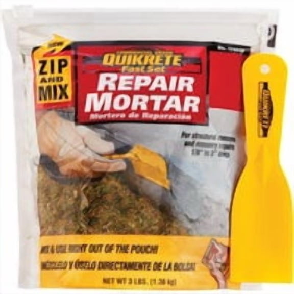 Quikrete FastSet Repair Mortar Mix - Pack of 2 Bulk Restock Pack