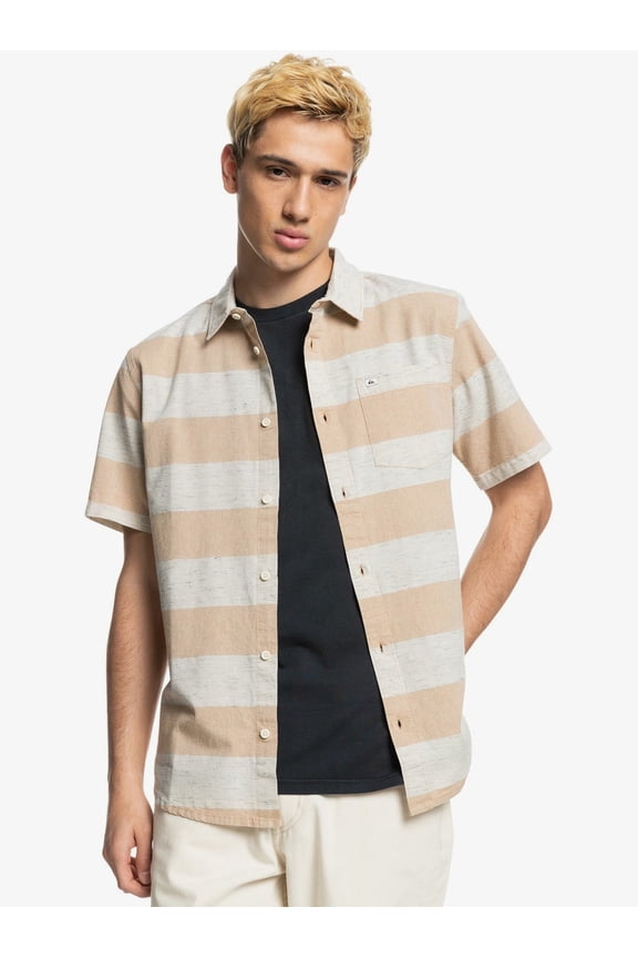 BONE BROWN Men's Kalua Kobi Short Sleeve Shirt, US Large