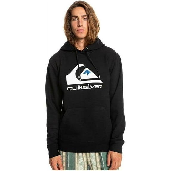 Quiksilver Big Logo Hoodie - Black - Large