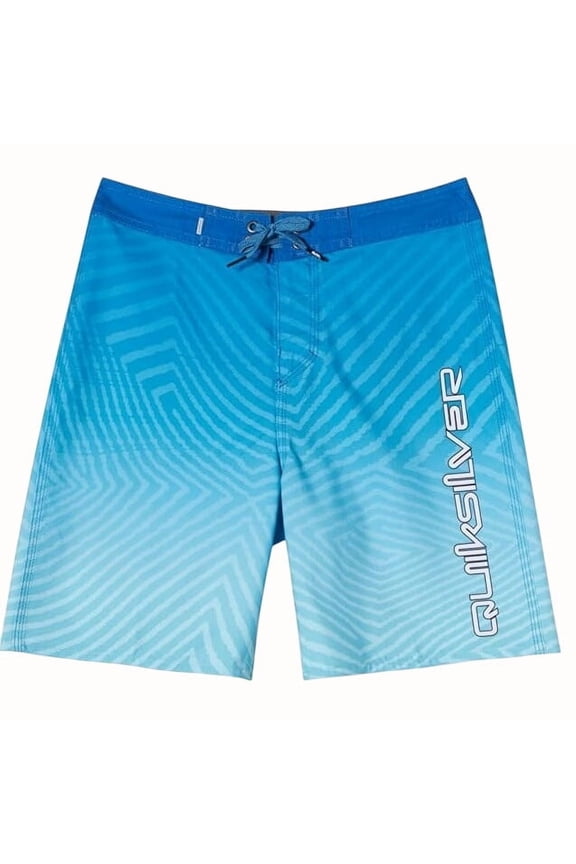 Boys 17 inch Board Shorts Pocket Blue Youth Size 27 Large 12-14