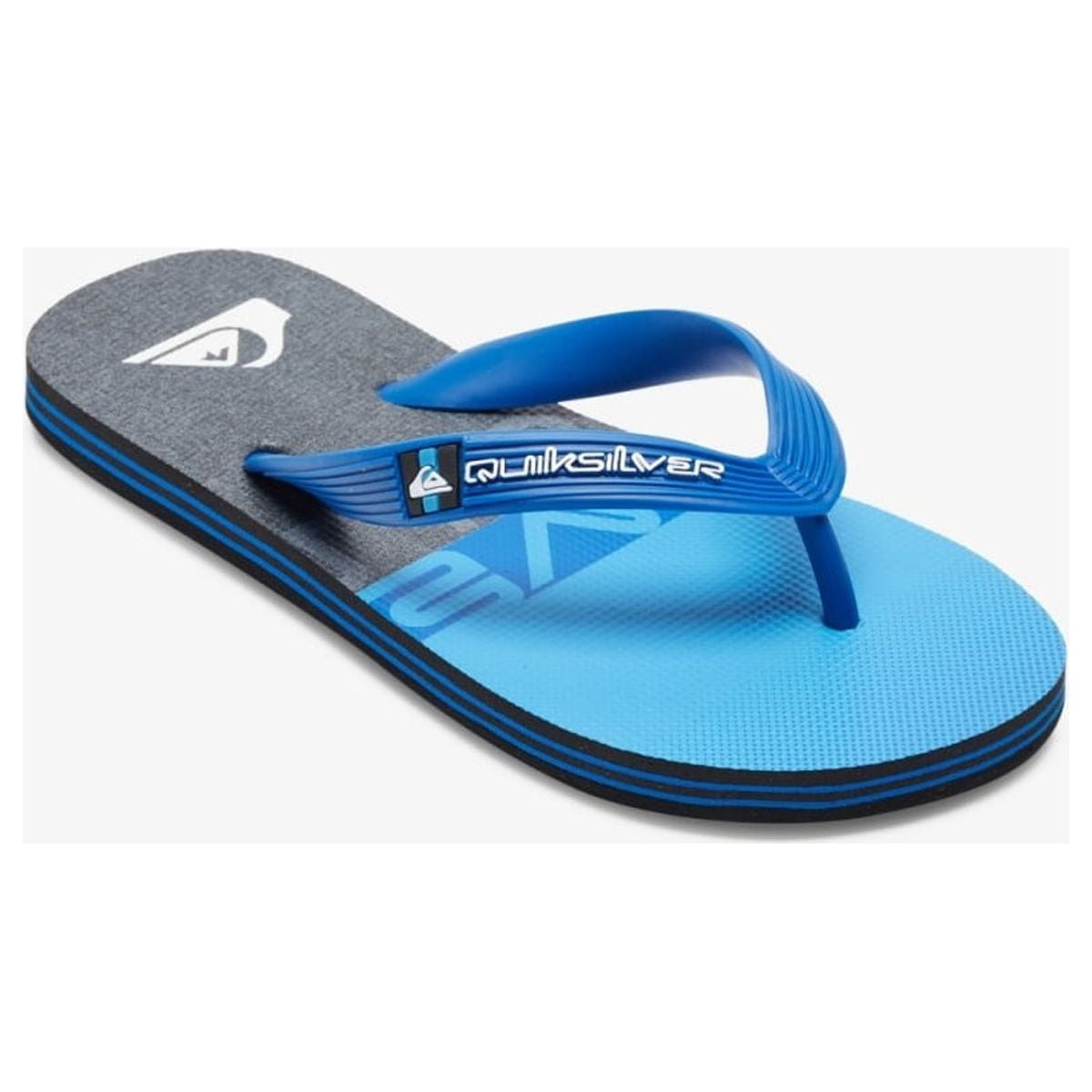 Quiksilver Boys' Molokai Panel Flip Flop Sandals Black/Blue