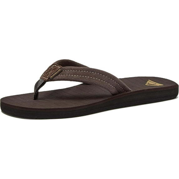 Quiksilver DEMITASSE Men's Carver Suede 3 Point Flip Flop Sandal, US 10 (43)