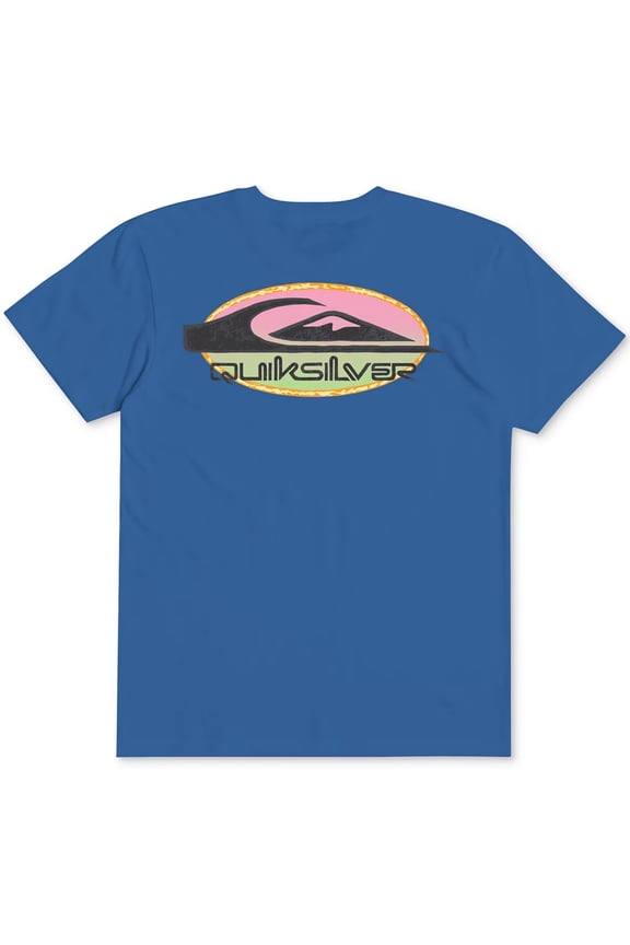 Kids' Boys' Youth T-Shirt 12-16 Retro Rocker Short Sleeve Tee (Medium/12, Sapphire Blue)