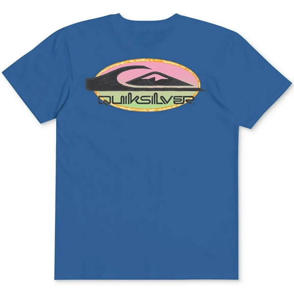 Quiksilver Kids' Boys' Youth T-Shirt 12-16 Retro Rocker Short Sleeve Tee (Medium/12, Sapphire Blue)