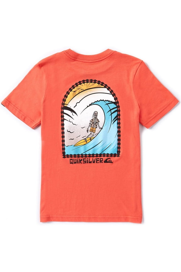 Little Boys T-Shirt 2T- 7X Eternal Shred Short Sleeve Crewneck Tee (2, Red)