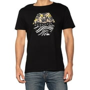 Quiksilver Men's Bamboo Breakfast Graphic Print Tee T-Shirt (Large, Black)