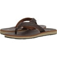 thumbnail image 1 of Quiksilver Men's Carver Nubuck Flip Flop Sandal Demitasse Solid - AQYL100623-CTK0, 1 of 7