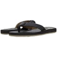 thumbnail image 1 of Quiksilver Men's Carver Print Flip Flop Sandals Black/Brown/Black - AQYL100952-XKCK  BLACK/BROWN/BLACK, 1 of 2