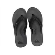 Quiksilver Men's Carver Squish Flip Flop Sandals Black/Grey/Black - AQYL100886-XKSK