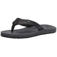 thumbnail image 1 of Quiksilver Men's Carver Squish Flip Flop Sandals Black/Grey/Black - AQYL100886-XKSK, 1 of 5