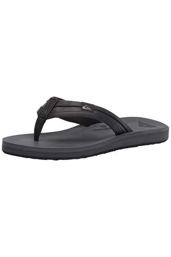 Men's Carver Squish Flip Flop Sandals Black/Grey/Black - AQYL100886-XKSK