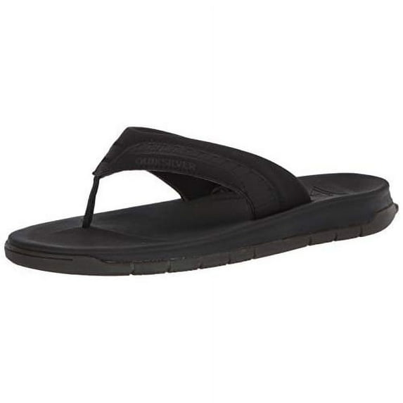 Quiksilver Men's Coastal Excursion Travel Flip Flop Sandals Black/Black/Brown - AQYL100948-XKKC