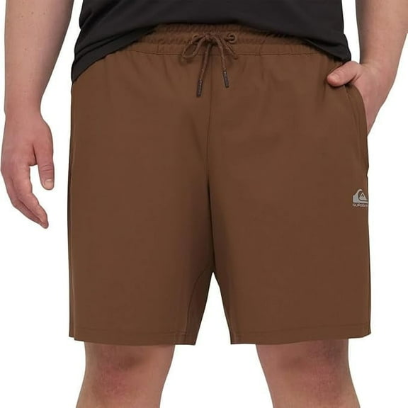 Quiksilver Men's Comfort Stretch Dry Flight Active Short Size XXL Brown