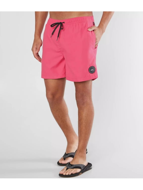 Men's Everyday 17" Volley Swimming Trunk Boardshorts With Liner (Large, Hot Pink)