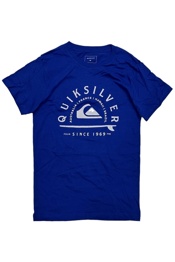 Men's Fellin Since 1969 Fine Surfboard Graphic Tee T-Shirt (Large, Blue)