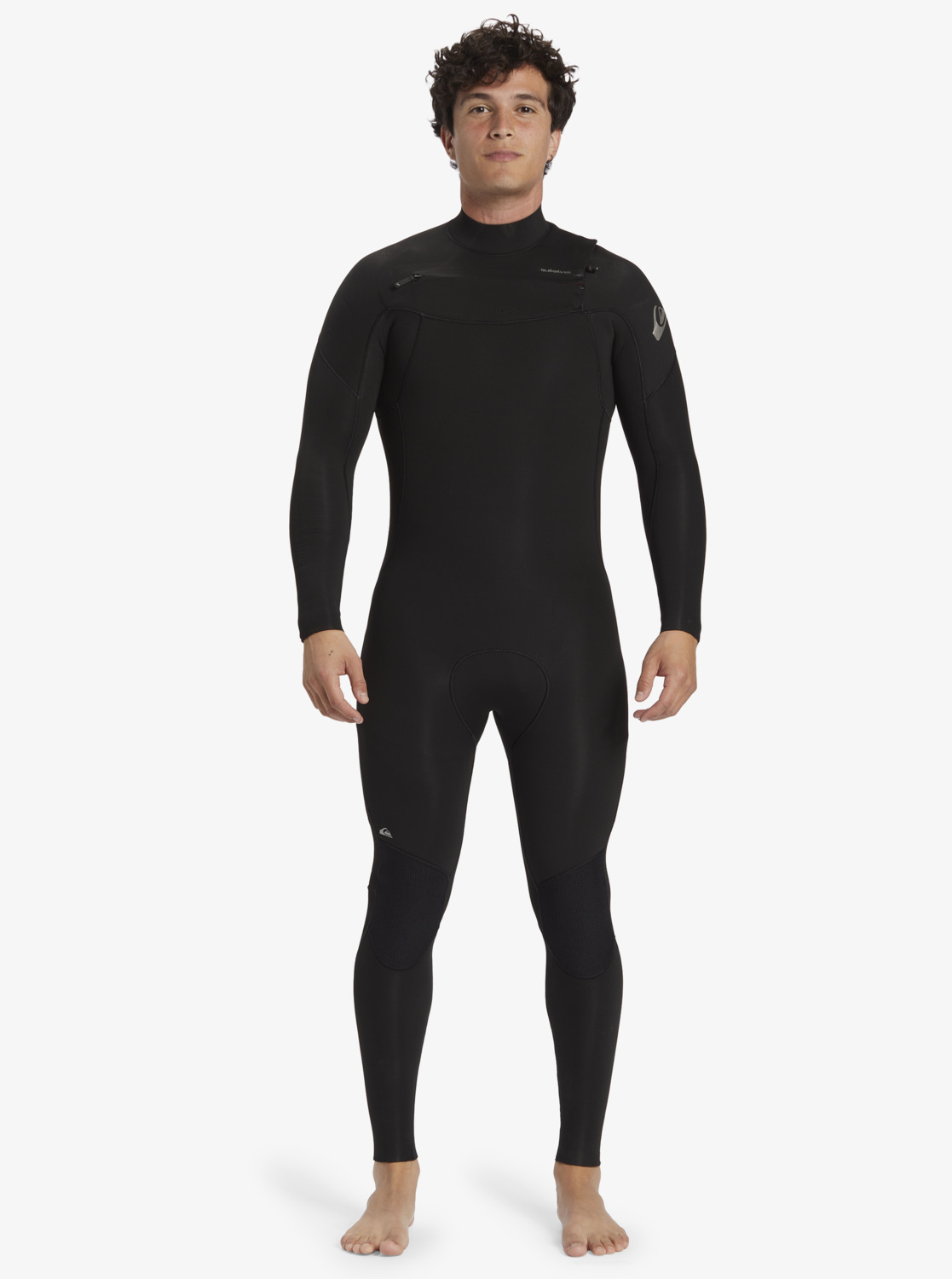 Traje de neopreno completo para hombre 4/3mm Everyday Sessions GBS con cremallera en el pecho (Mediano, Negro)