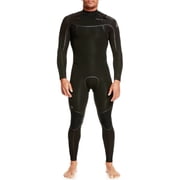 Quiksilver Mens Full Wetsuit 4/3mm Everyday Sessions LFS Chest Zip Suit X-Large Short XLS, Black