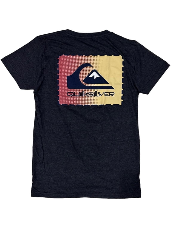 Men's Gradient Fade Graphic Logo Tee T-Shirt (Small, Black)