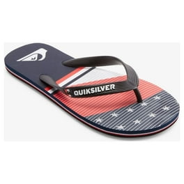 Quiksilver Men's Carver Print Flip Flop Sandals Green 1