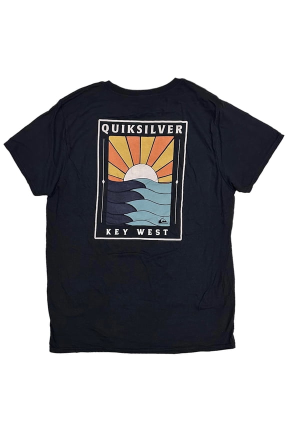 Men's No Sunny Days Florida Key West Tee T-Shirt (Medium, Black)