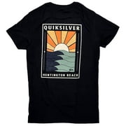 Quiksilver Men's No Sunny Days Huntington Beach Tee T-Shirt (Large, Black)