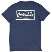 Quiksilver Men's Original Boardriding Since 1969 Retro Graphic Tee T-Shirt (Large, Heather Blue)