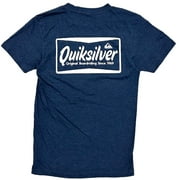 Quiksilver Mens Original Boardriding Since 1969 Retro Graphic Tee T-Shirt Large, Heather Navy