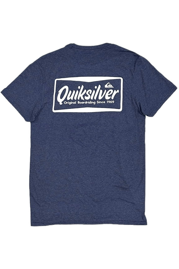 Men's Original Boardriding Since 1969 Retro Graphic Tee T-Shirt (Small, Heather Blue)