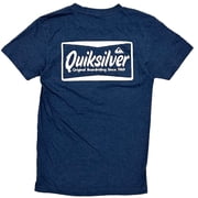 Quiksilver Mens Original Boardriding Since 1969 Retro Graphic Tee T-Shirt Small, Heather Navy