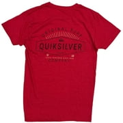 Quiksilver Men's Original Surf Since 1969 Graphic Print Heather Tee T-Shirt (Medium, Heather Red)
