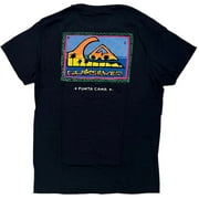 Quiksilver Men's Retro Palms Punta Cana Graphic Print Tee T-Shirt (Medium, Black)