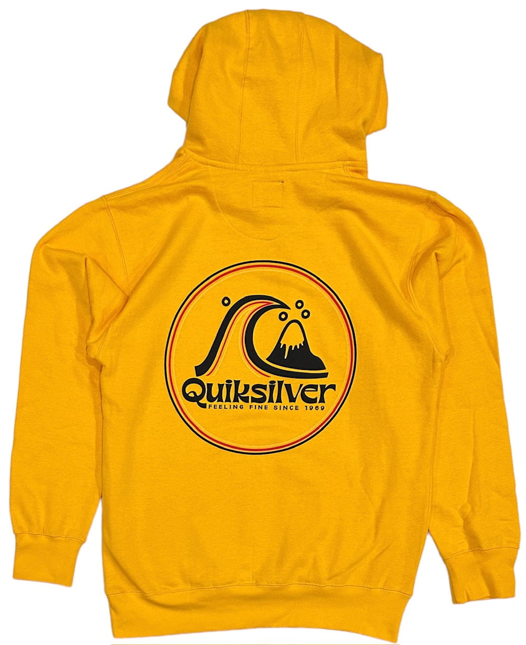 Quiksilver Men s Rolling Circle Retro Graphic Logo Fleece Hoodie