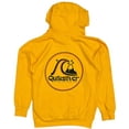thumbnail image 1 of Quiksilver Men's Rolling Circle Retro Graphic Logo Fleece Hoodie Sweatshirt (Small, Yellow Orange), 1 of 2
