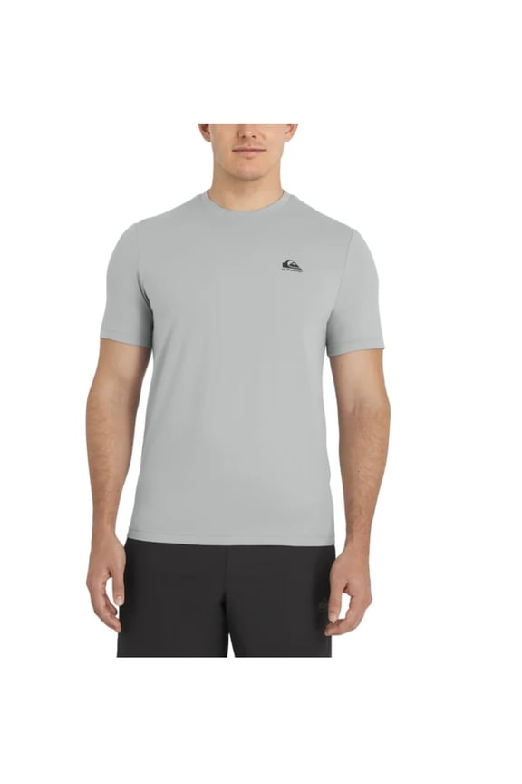 Men's Short Sleeve Stretch Active Tee Shirt (US, Alpha, Large, Regular, Regular, Gray)
