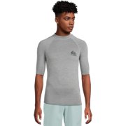 Quiksilver Men's Standard HI UPF50 Shorts Sleeve Surf Tee, Smoked Grey Heather