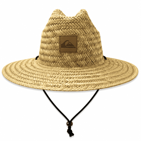 Quiksilver Men's Straw Hat Wide Brim Outdoor Lifeguard Straw Sun Hat (Size: Large/X-Large)
