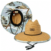 Men's Straw Hat Wide Brim Outdoor Lifeguard Straw Sun Hat