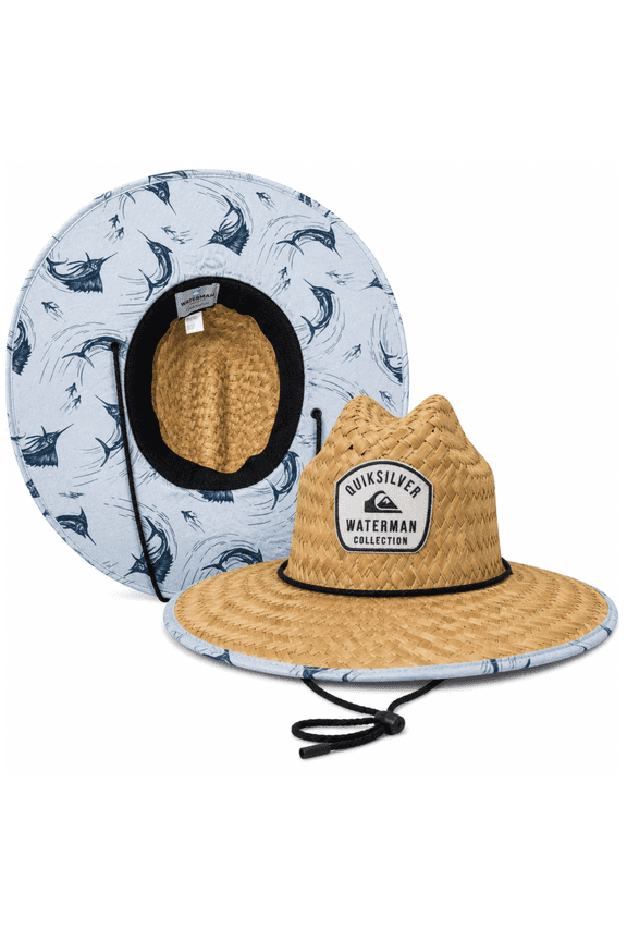 Men's Straw Hat Wide Brim Outdoor Lifeguard Straw Sun Hat