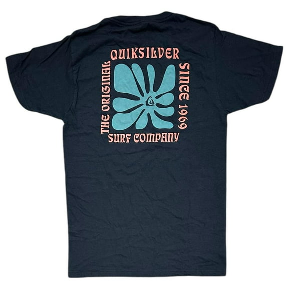 Quiksilver Men's T-Shirt Endless Nights Short Sleeve Tee (Small, Navy)