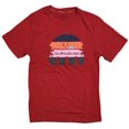 thumbnail image 1 of Quiksilver Men's T-Shirt Sunset Logo Super Soft Stretchy Loungewear Tee (Small, Red), 1 of 2