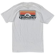 Quiksilver Men's The Original Boardshort Company Graphic Logo Tee T-Shirt (Medium, White)