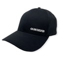 thumbnail image 1 of Quiksilver Men's Wordmark Small Embroidered Logo Snapback Hat Cap (Black), 1 of 5