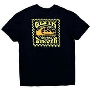 Quiksilver Men's Worldwide Est 1969 Graphic Print Tee T-Shirt (Large, Black)