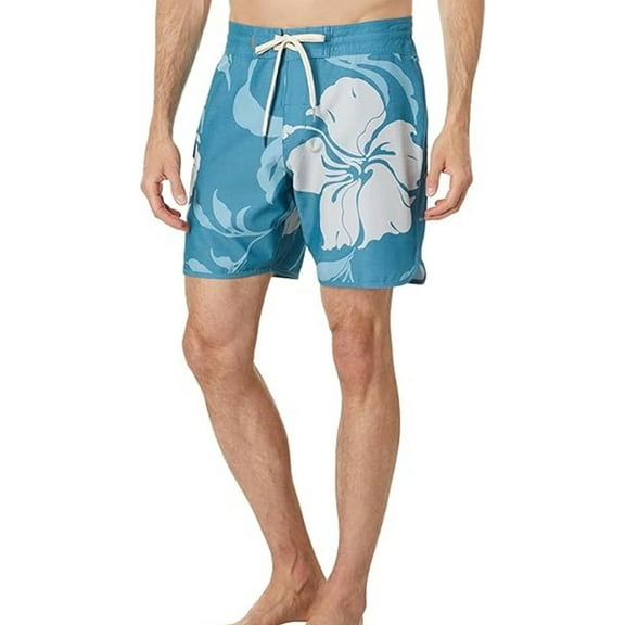 Quiksilver Mens Big Charmer Swim Bottom Board Shorts, Blue, 33