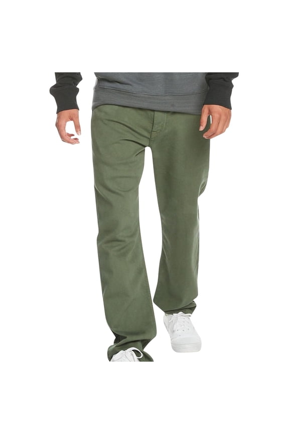 Mens Far Out Stretch Straight Leg Casual Jogger Pants, Green, 32W x 32L