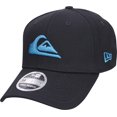 thumbnail image 1 of Quiksilver Mens New Era 3930 Mountain & Wave Stretchfit Hat - Black/Blue - S/M, 1 of 5
