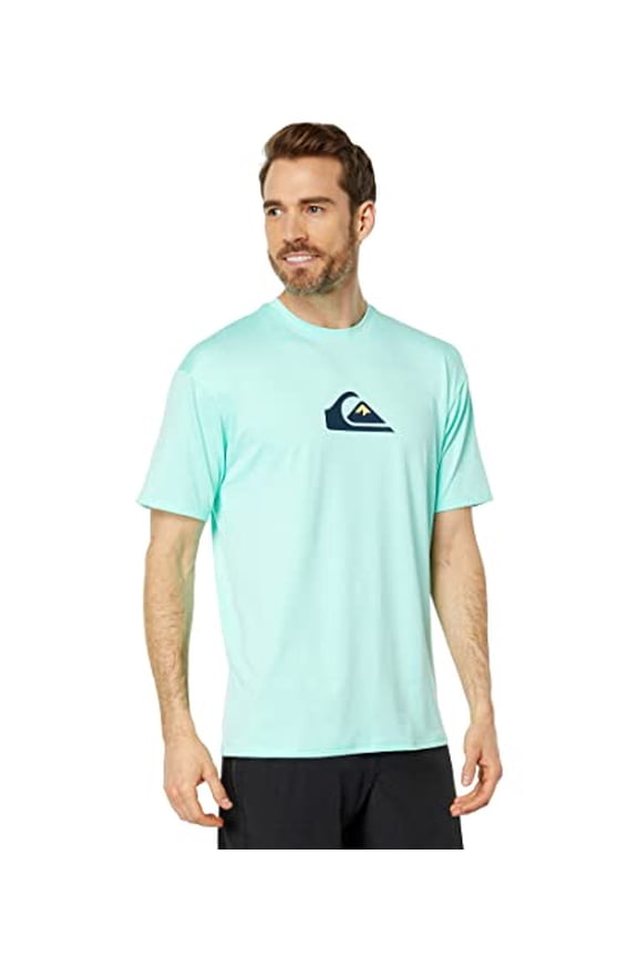 Mens Solid Streak Ss S/SL Surf Tee - Beach Glass | Medium
