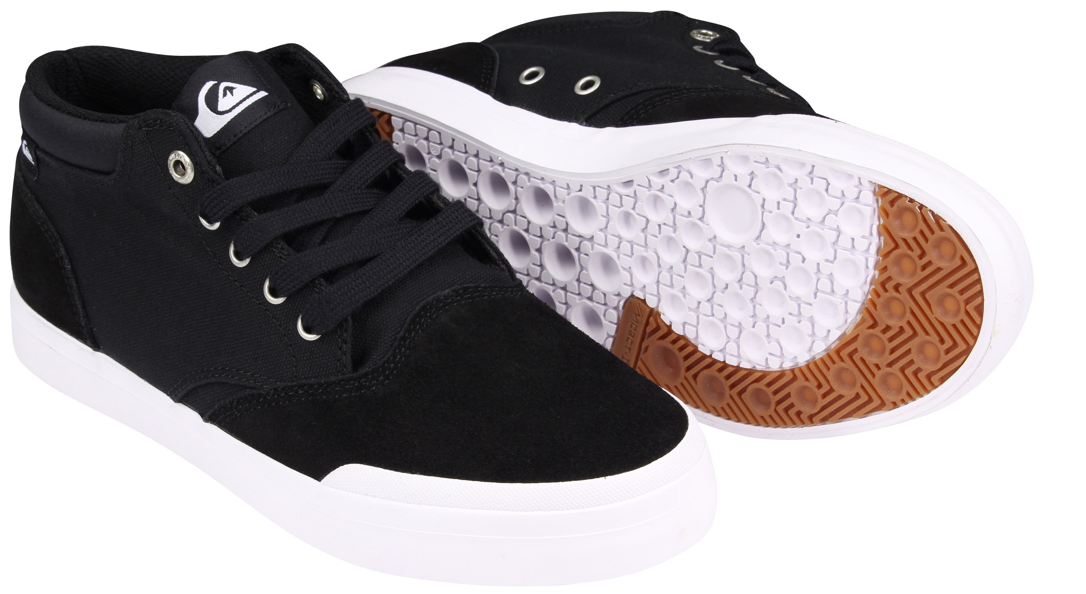 Quiksilver Mens Verant Mid-Top Shoess - Black/White 