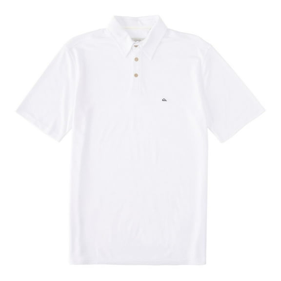 Quiksilver Mens Waterpolo 3 Polo Shirt, White, XX-Large
